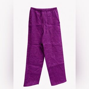 Vintage Italian Purple Linen Trousers